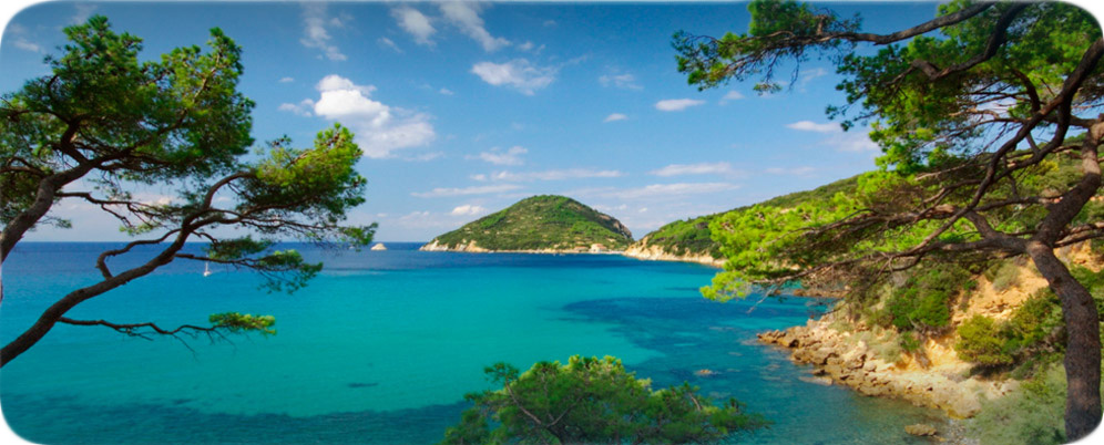 Isola d'Elba: panorama del mare da terra